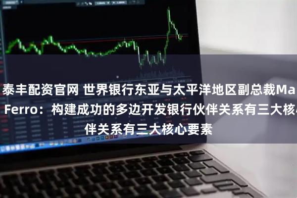 泰丰配资官网 世界银行东亚与太平洋地区副总裁Manuela Ferro：构建成功的多边开发银行伙伴关系有三大核心要素